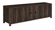 Dark pine finish rectangular TV console with 2 sliding doors by Coaster additional picture 7