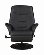 Black simple casual style recliner chair by Coaster additional picture 7