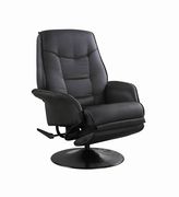 Black simple casual style recliner chair by Coaster additional picture 8