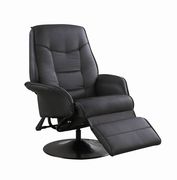 Black simple casual style recliner chair by Coaster additional picture 9