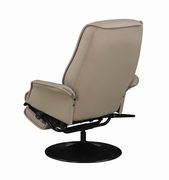 Beige leatherette recliner chair by Coaster additional picture 4