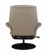 Beige leatherette recliner chair by Coaster additional picture 6