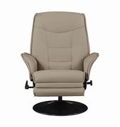 Beige leatherette recliner chair by Coaster additional picture 8