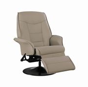 Beige leatherette recliner chair by Coaster additional picture 10