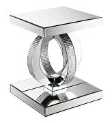 12mm tempered glass hollywood glam end table by Coaster additional picture 2