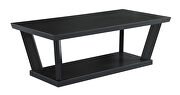Black finish 3-piece occasional set with open shelves by Coaster additional picture 3