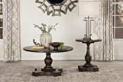 Coffee finish round top and pedestal base end table by Coaster additional picture 3