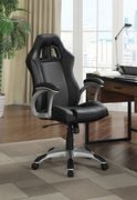 Contemporary black and grey office chair by Coaster additional picture 4