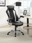 Contemporary black and white office chair additional photo 2 of 1