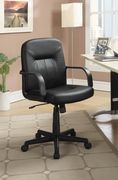 Contemporary small sized black office chair by Coaster additional picture 2