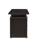 Contemporary cappuccino computer desk additional photo 4 of 8