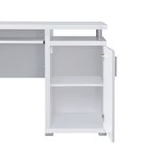 Contemporary white computer desk by Coaster additional picture 4