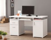 Contemporary white computer desk by Coaster additional picture 5