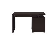 Office desk with drawer in cappuccino by Coaster additional picture 5