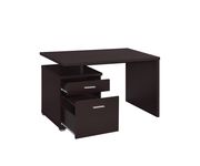 Office desk with drawer in cappuccino by Coaster additional picture 7