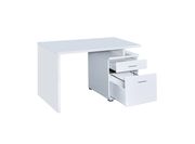 Contemporary white executive desk by Coaster additional picture 3