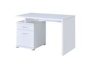 Contemporary white executive desk by Coaster additional picture 4