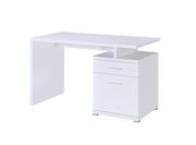 Contemporary white executive desk by Coaster additional picture 5