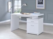 Contemporary white executive desk by Coaster additional picture 6