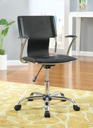 Contemporary black adjustable office chair additional photo 3 of 2