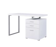 Contemporary white writing desk by Coaster additional picture 2