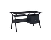 Casual black computer desk by Coaster additional picture 7