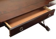 Transitional red brown writing desk by Coaster additional picture 2