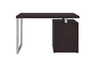 Contemporary cappuccino writing desk by Coaster additional picture 2