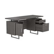Office desk in weathered gray by Coaster additional picture 2