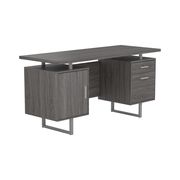 Office desk in weathered gray by Coaster additional picture 3