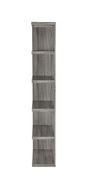 Contemporary weathered grey five-shelf bookcase by Coaster additional picture 3