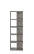 Contemporary weathered grey five-shelf bookcase by Coaster additional picture 5