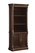 Tucker traditional rich brown executive desk additional photo 4 of 9