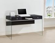 Contemporary glossy black writing desk by Coaster additional picture 10
