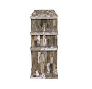 Rustic salvaged cabin low-profile bookcase by Coaster additional picture 3