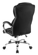 Office chair in black leatherette on wheels by Coaster additional picture 2