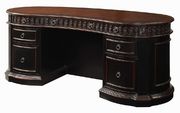 Rowan traditional black and espresso desk by Coaster additional picture 4