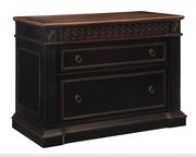 Traditional black and espresso file cabinet by Coaster additional picture 4