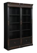 Traditional black and espresso bookcase by Coaster additional picture 5