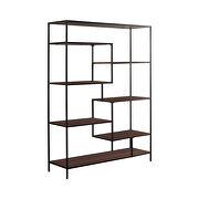 Modern black metal bookcase by Coaster additional picture 3