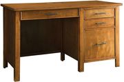 Transitional style office desk in honey by Coaster additional picture 2