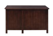 Transitional style office desk in red brown by Coaster additional picture 2