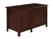 Transitional style office desk in red brown by Coaster additional picture 3