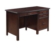 Transitional style office desk in red brown by Coaster additional picture 5