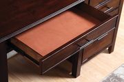 Transitional style office desk in red brown by Coaster additional picture 6