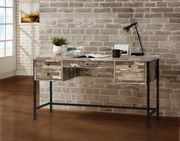 Salvaged cabin wood industrial writing desk by Coaster additional picture 4