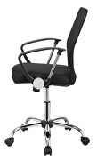 Modern black mesh back office chair by Coaster additional picture 2