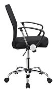 Modern black mesh back office chair by Coaster additional picture 3
