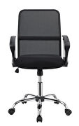 Modern black mesh back office chair by Coaster additional picture 4