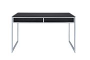 Contemporary dark grey writing desk by Coaster additional picture 3
